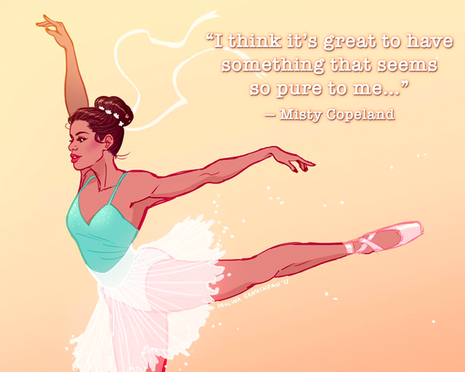 Kickstarter's tweet photo. A comic book tribute to real-world women (like @mistyonpointe) who shatter ceilings and change the game: https://t.co/n6K4Rp5sos https://t.co/yNnT1p4Zsh