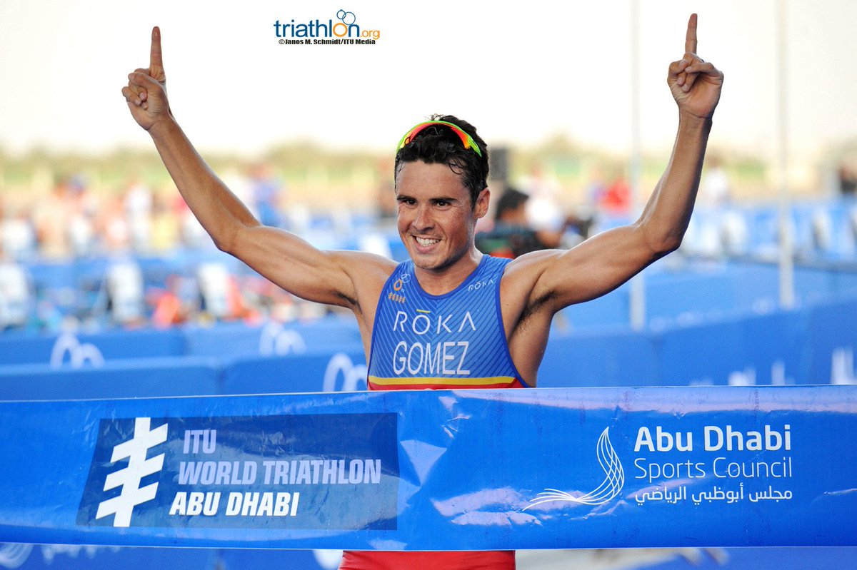 worldtri_jp's tweet photo. #WTSAbuDhabi エリート男子、ハビエルゴメスノヤ選手がWTS表彰台に復活！
@yuichihosoda 選手は34位。#WTS2017 ハイライトとレースレビューはこちらから▼
https://t.co/xqp1CIPsGT https://t.co/Ysx9Ui1v1J