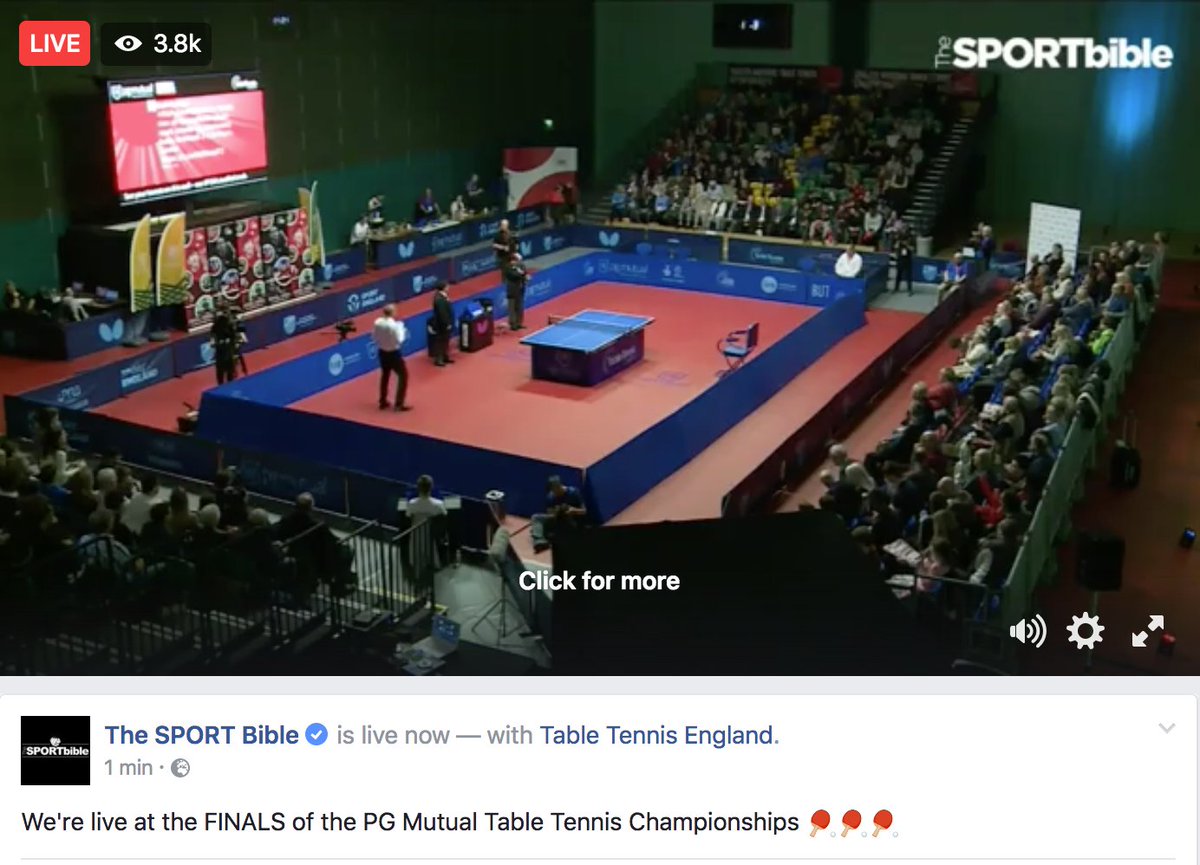 TableTennisENG's tweet photo. We are now LIVE on @TSBible for the 2017 @PGMutual National Championships!!

Watch live: https://t.co/O8TdhKs529 https://t.co/dfz9sUFGpf