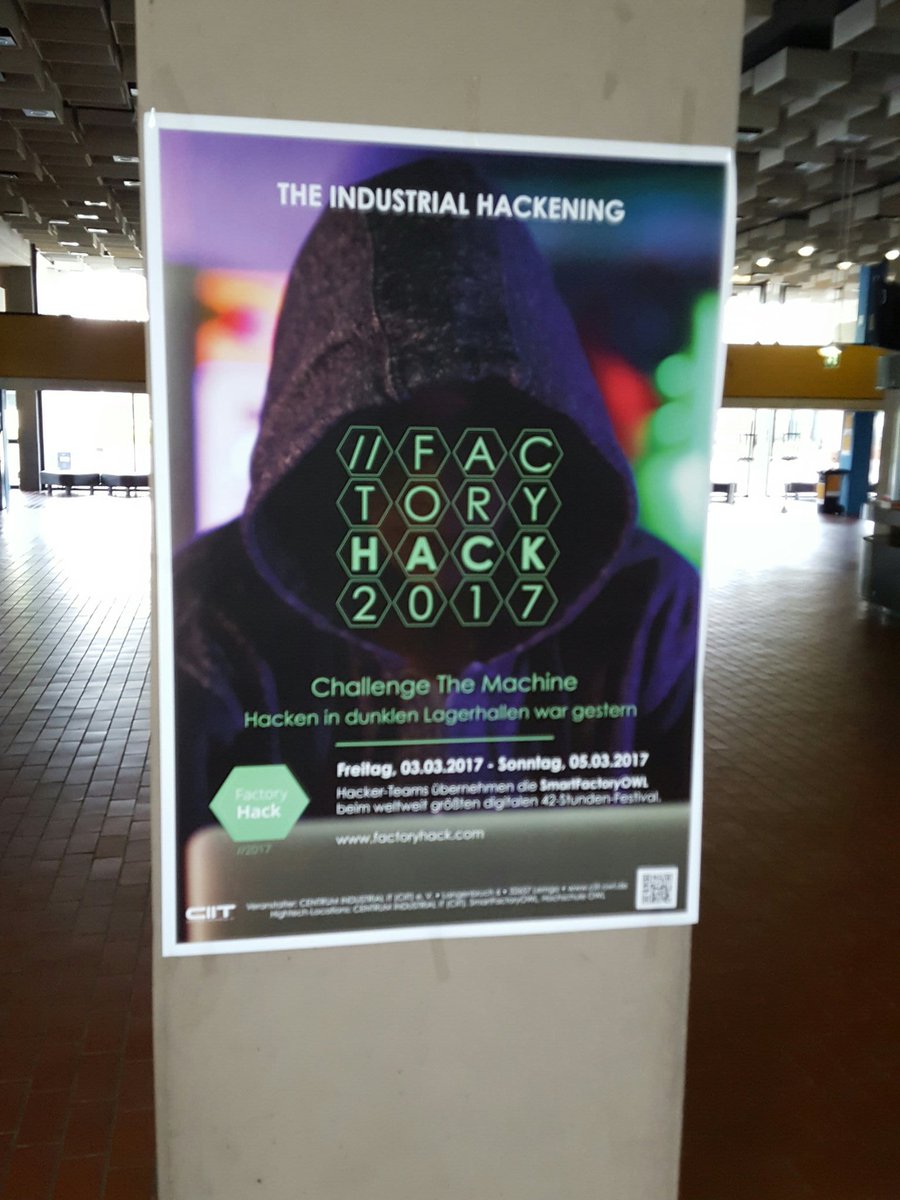 BGarciaSchmidt's tweet photo. #FactoryHack 2017 done. Wir freuen uns auf 2019! https://t.co/wCZWTHkuc3