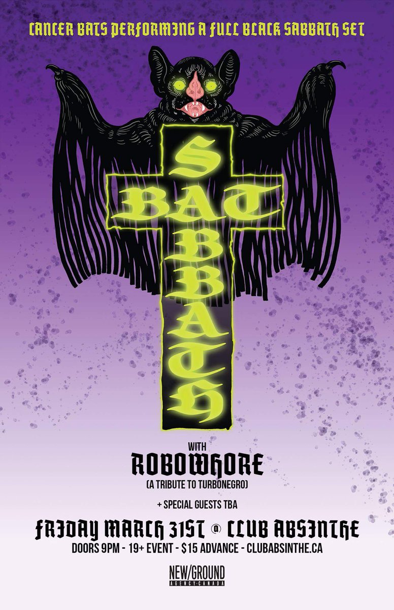 Tix for Bat Sabbath on 3/31 are on sale now. Get them while they're hot. ticketf.ly/2mKFvYz <a href="/hvymtlhamilton/">Heavy Metal Hamilton</a>  <a href="/BenjaminRispin/">Ben Rispin</a>