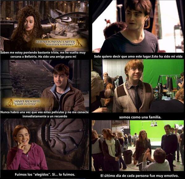 Hogwartssite's tweet photo. Palabras de los actores el último dia de rodaje de Harry Potter. https://t.co/QXU7k3ojhg
