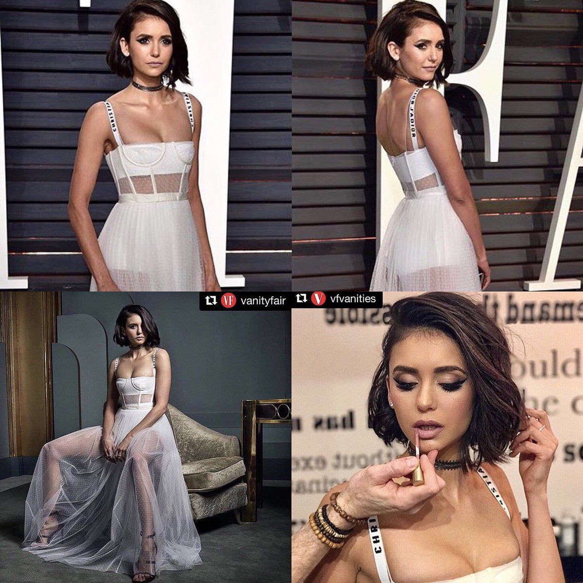 tvdinfos's tweet photo. #PHOTOS | Nina Dobrev pour @vanityfair . Elle est totalement sublime dans sa robe, qu'en pensez-vous ? https://t.co/rybqFmsoUp