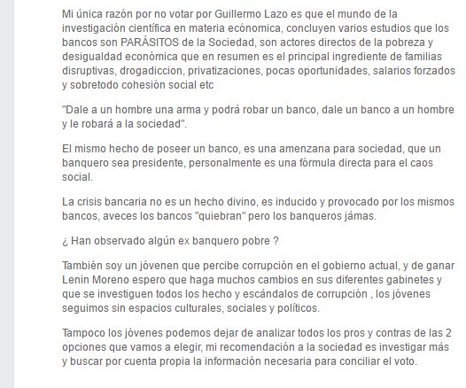 PrincessYepez's tweet photo. @LassoGuillermo es la unica razón por la que Lasso no debe ganar. https://t.co/S5tZjsdTZm