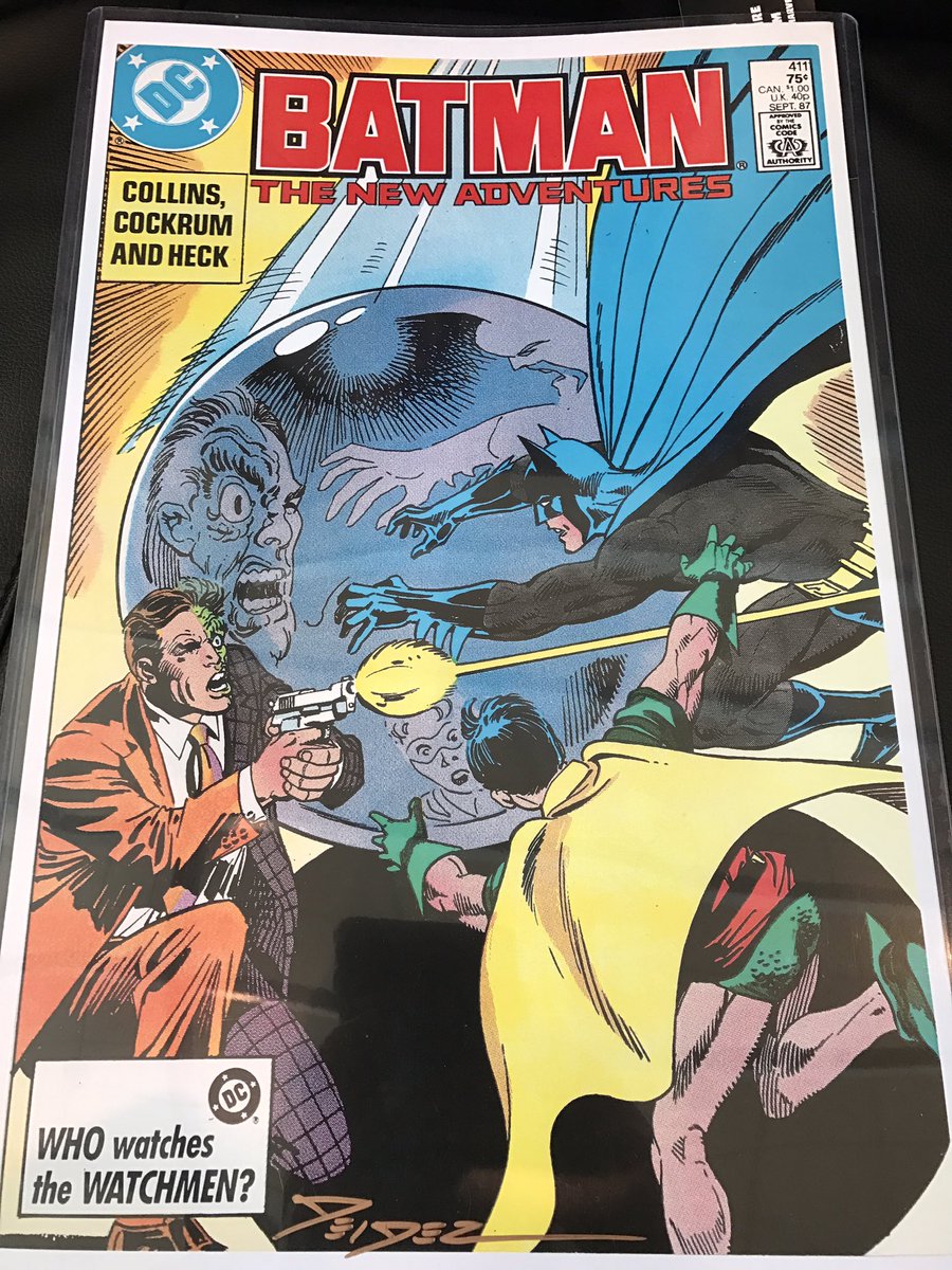gemr's tweet photo. We met @EvilSteveGeiger! He's got a table @NEComicCon and he's only #SlightlyEvil. We had to get an autograph for our collection! #Batman https://t.co/UOIwC0q5To