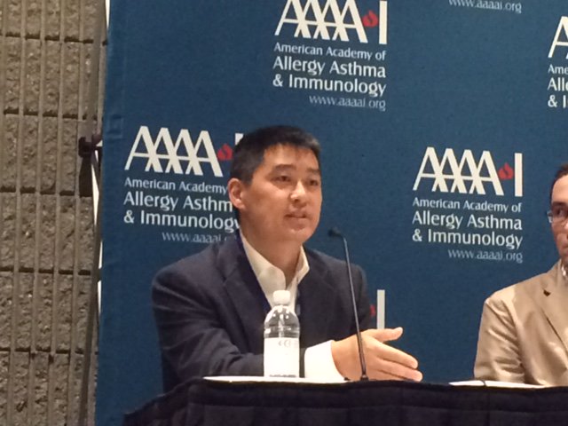 Majority of patients became desensitized following long term #peanut #SLIT noted Dr. Edward Kim <a href="/UNC/">The University of North Carolina at Chapel Hill</a> bit.ly/2mifcLP #AAAAI17