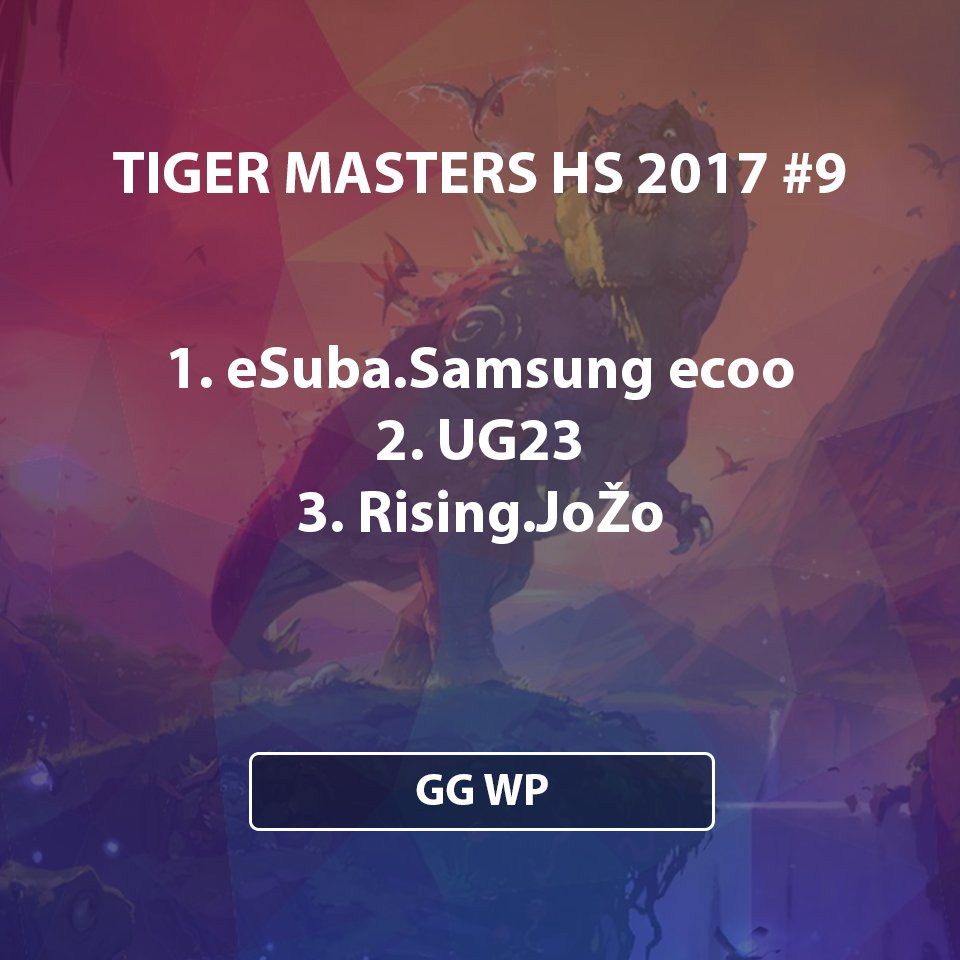ug23KAPPA's tweet photo. Před 14 dny výhra, dnes "jen" 2. místo v HS Tiger masters #9. Gratulace @im_ecoo k vítězství #hearthstone #tigermasters #topgaming https://t.co/2jK0G3aioq