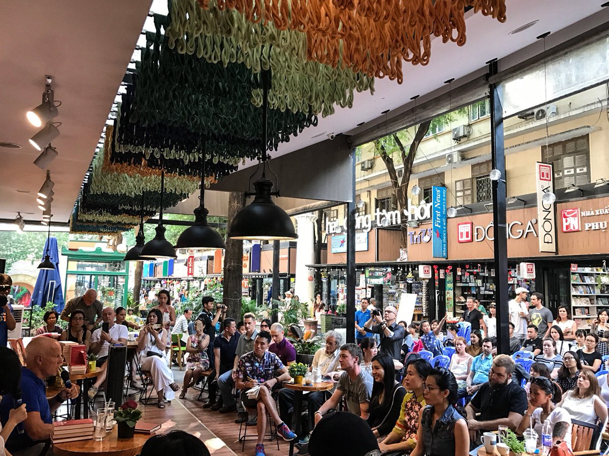 The first time in Vietnam: Public lecture at the Book Street in Ho Chi Minh City today