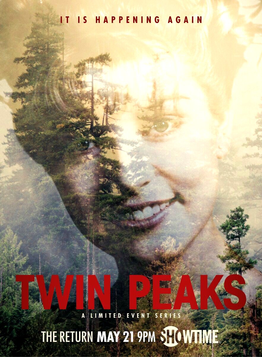 "It is happening again" #twinpeaks2017 #twinpeaks #poster  #davidlynch #Dalecooper #Diane #Lelandpalmer #Laurapalmer   @kyle_maclachlan ☕🍩🌲👍