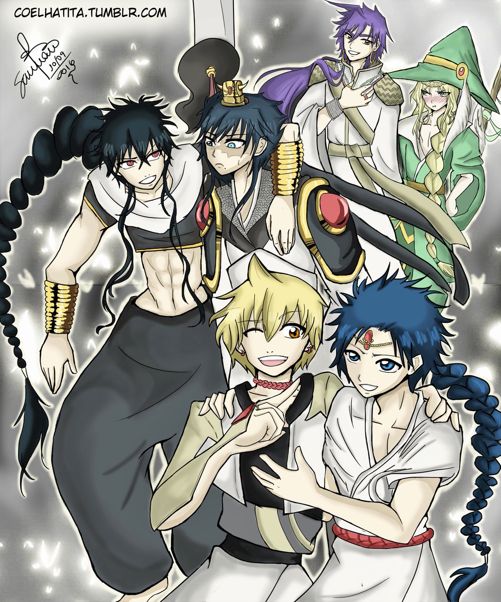 Coelhatita Ar Twitter This Is One Of My Favorite Arts マギ ジュダ龍 ジュダル 練白龍 アラジン アリババ サルージャ シンドバッド ユナン Magi Sinbad Yunan Judal Hakuryuu Judar Follow T Co Zx7pd2az00