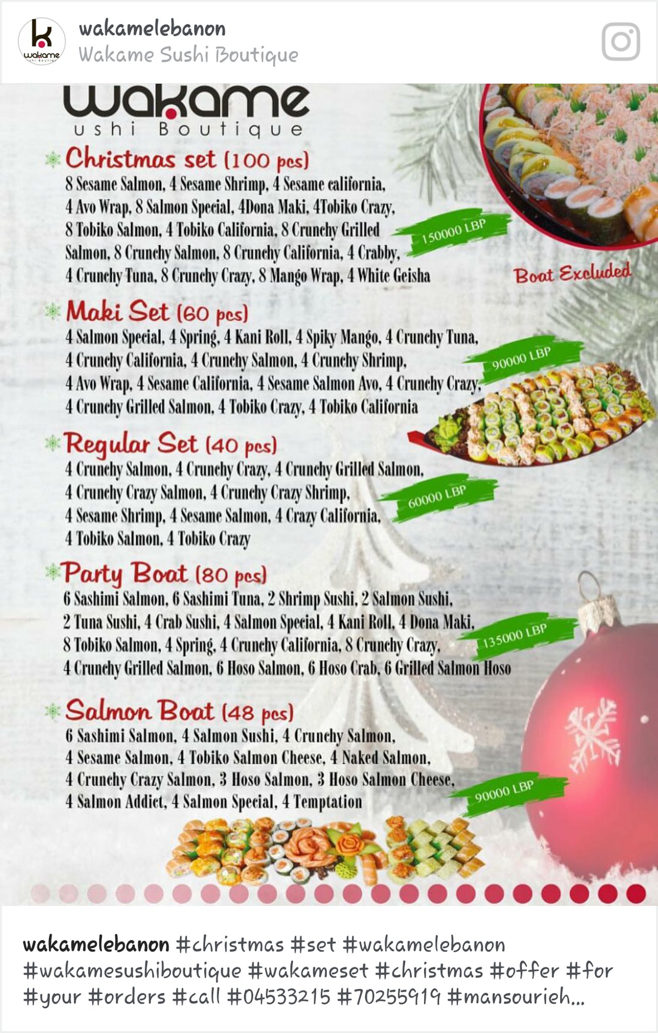 Wakame Sushi Menu Menu For Wakame Sushi North York Toronto