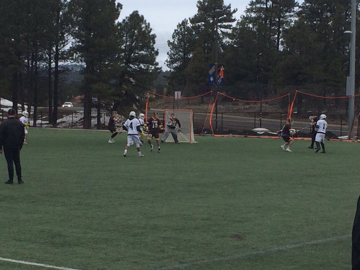 LongBeachLax's tweet photo. The Beach leads 9 to 2 at half time vs Wyoming in Flagstaff, AZ #GoBeach #LBSUvsWyoming #lacrosse https://t.co/BJRvuHN4jP