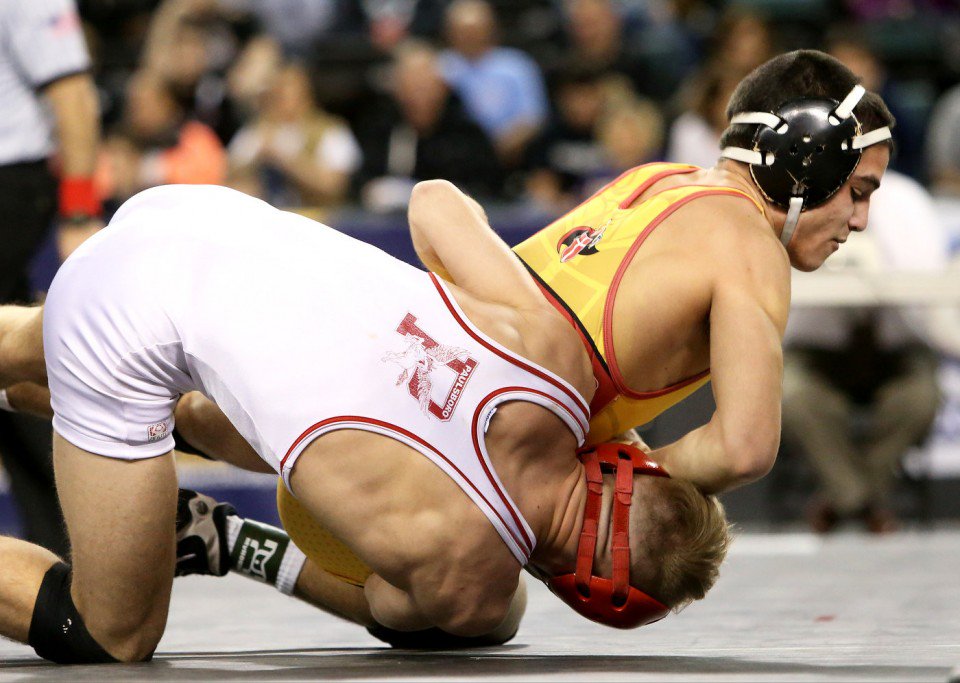 Bergen Catholic's <a href="/caf_iii/">Carmen Ferrante</a> got his redemption against Paulsboro's Anthony Duca to record his highest finish yet: highschoolsports.nj.com/news/article/-…
