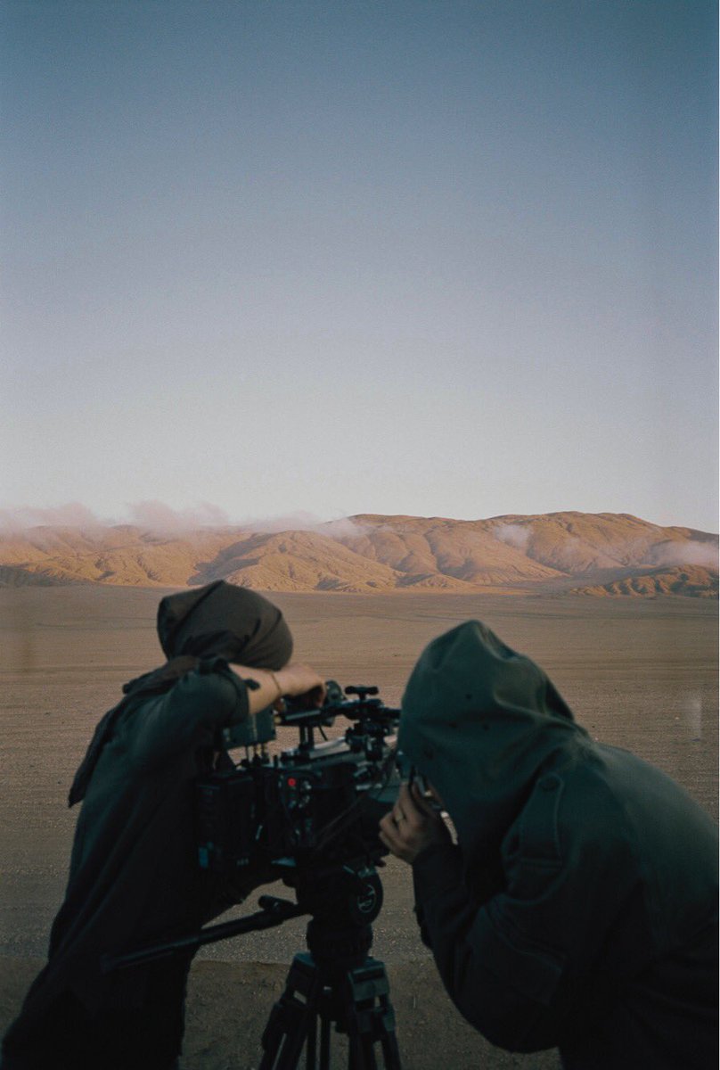 CCorbasson's tweet photo. With #EponineMomenceau on set of my first film #ATACAMA https://t.co/748ChocQWm