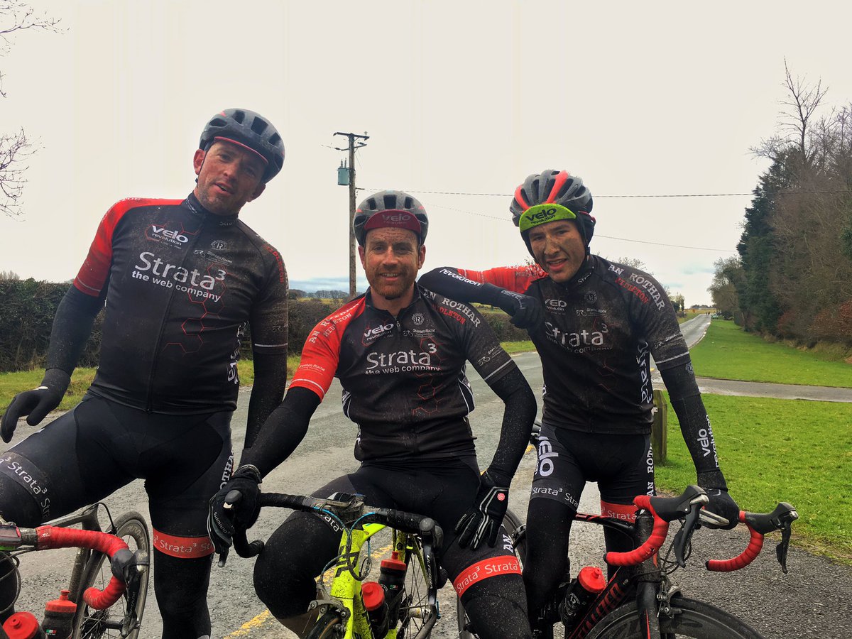 Strata3VeloRev's tweet photo. Conditions today at #NewbridgeGP was dirty
The faces of some of our team after the race @strata3 @VeloRevolution @RotharAn @StephenRocheCyc https://t.co/ixdcCDxpek