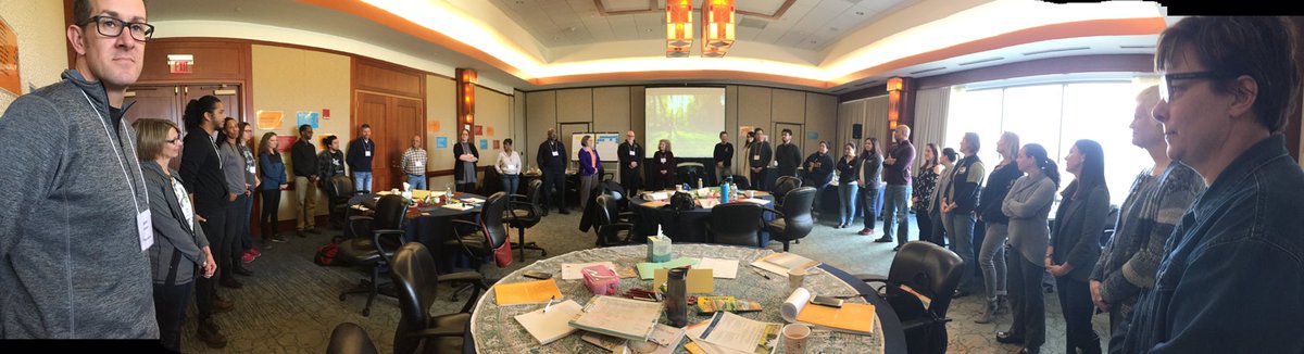 A great closing circle with our new brothers and sisters in #Equityforall <a href="/equityproject/">National Equity Project</a> <a href="/ZurawikJason/">Jason Zurawik</a> <a href="/roonieball/">Amy Miller</a>