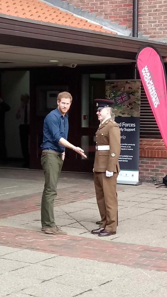 Lord Lieutenant's Cadet RSM Liam Forbes @DurhamACF1 met HRH Prince Harry at Gateshead Civic Centre recently