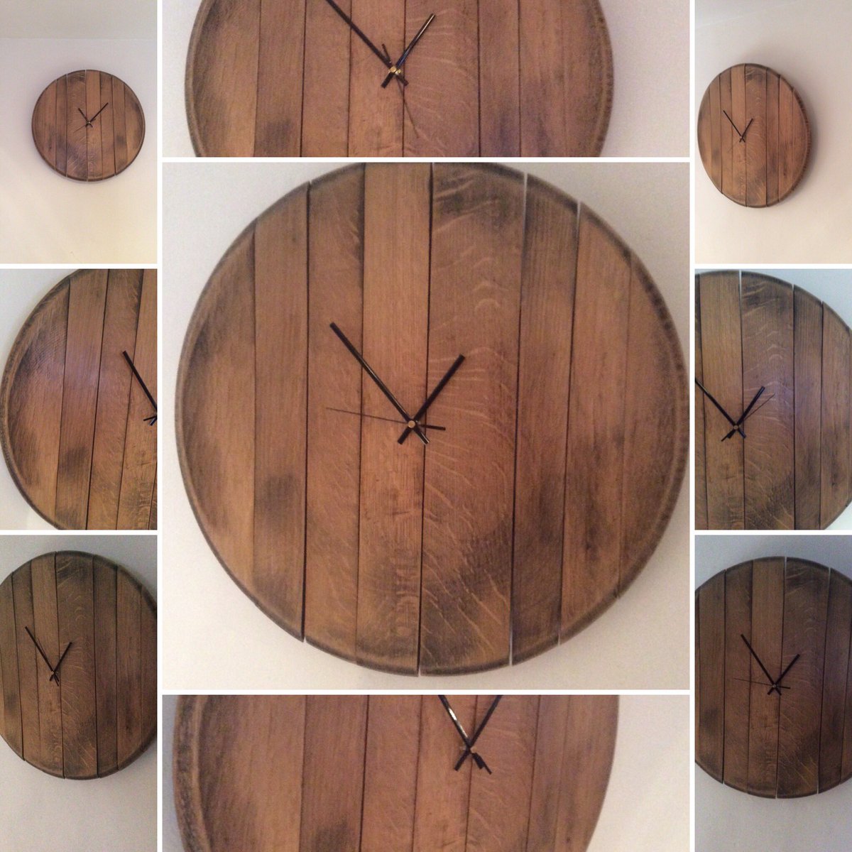 TabulaRasaC's tweet photo. Whisky barrel clock https://t.co/hZA1dX2QMX