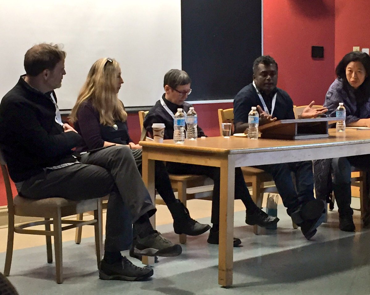 eh_zed's tweet photo. Eye opening convos @ the #WMWHfx DocumentaryPanel this weekend @wiftat @rubytreefilms @minsooklee @CathyGulkin @KinoSmithFilm #rohanfernando https://t.co/9sVBT7D2xW