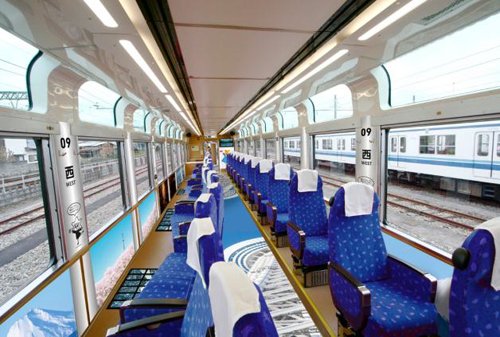 A train is a place-between-places; the interior of a train is very important! #TrainTwitter