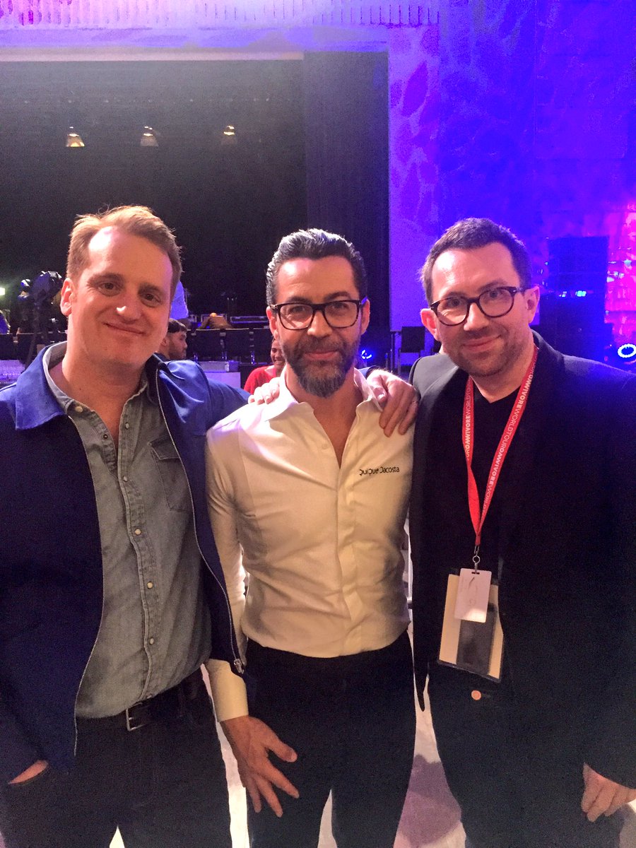 QiqeDacosta's tweet photo. En @OmnivoreWorld junto a Boris @boriscoridian y Luc @omnivoreluc . https://t.co/lVaIl7M6kw