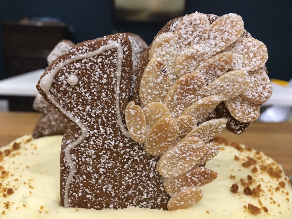 SamLesniak's tweet photo. Alright @KeeleUniversity I'm ready for the Bake Off #FairTradeFortnight #SquirrelCake https://t.co/CJqTDdisFW