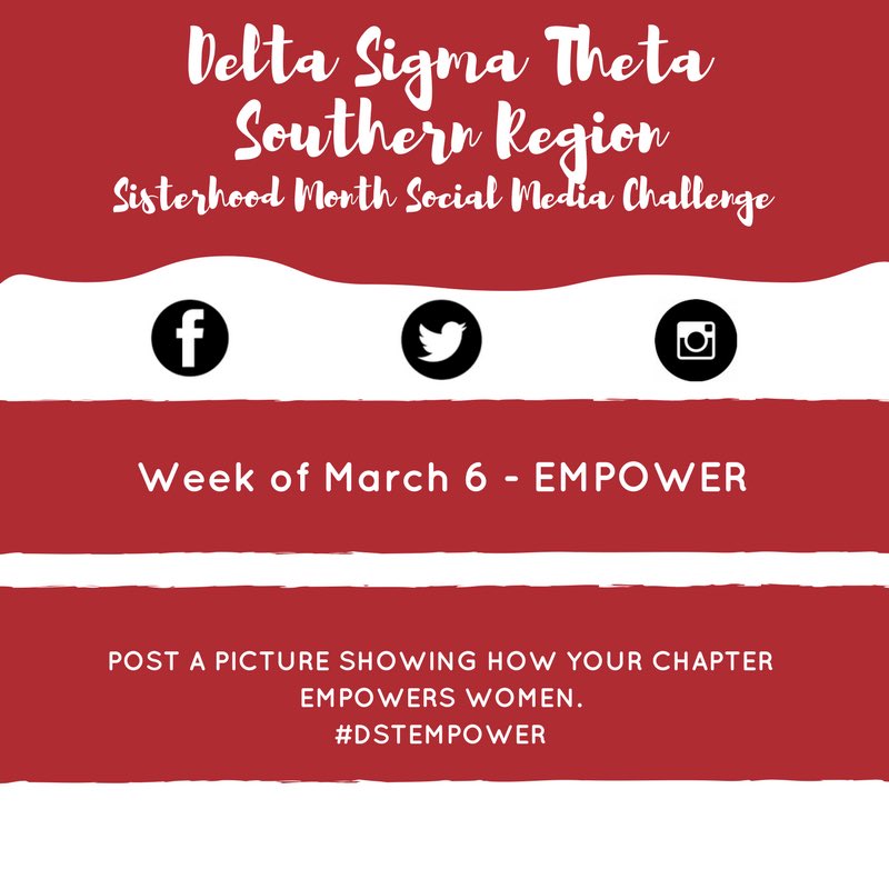 southerndst1913's tweet photo. RED ALERT: This week's #sisterhood photo challenge is about empowering your community and DST. Post your pics, use #DSTempower. https://t.co/nnejsIlod8