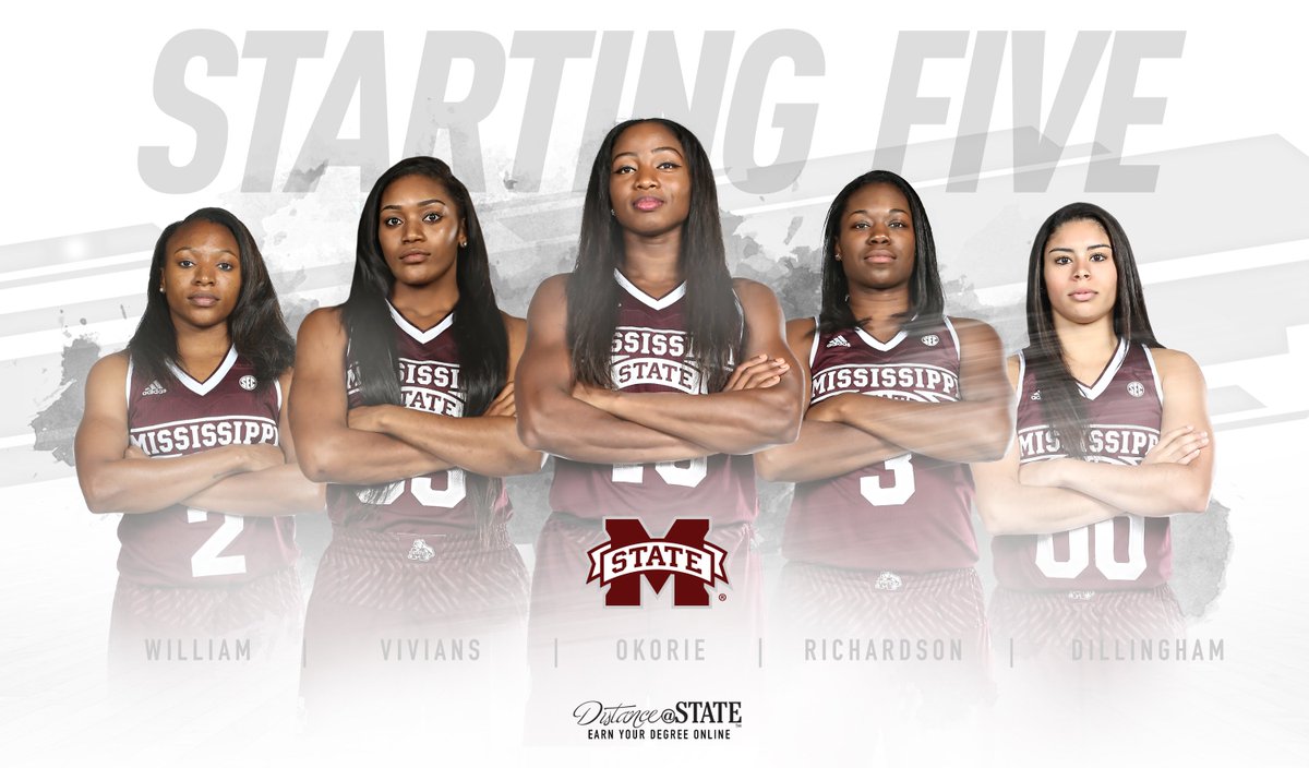 HailStateWBK's tweet photo. Today’s starters:
@iTsMorgan_2
@VictoriaVivians
@nwehelmina
@richyrich_3
@DeeSquared21
#HailState
Presented by @MSStateDistance https://t.co/xZD1JLvpcU