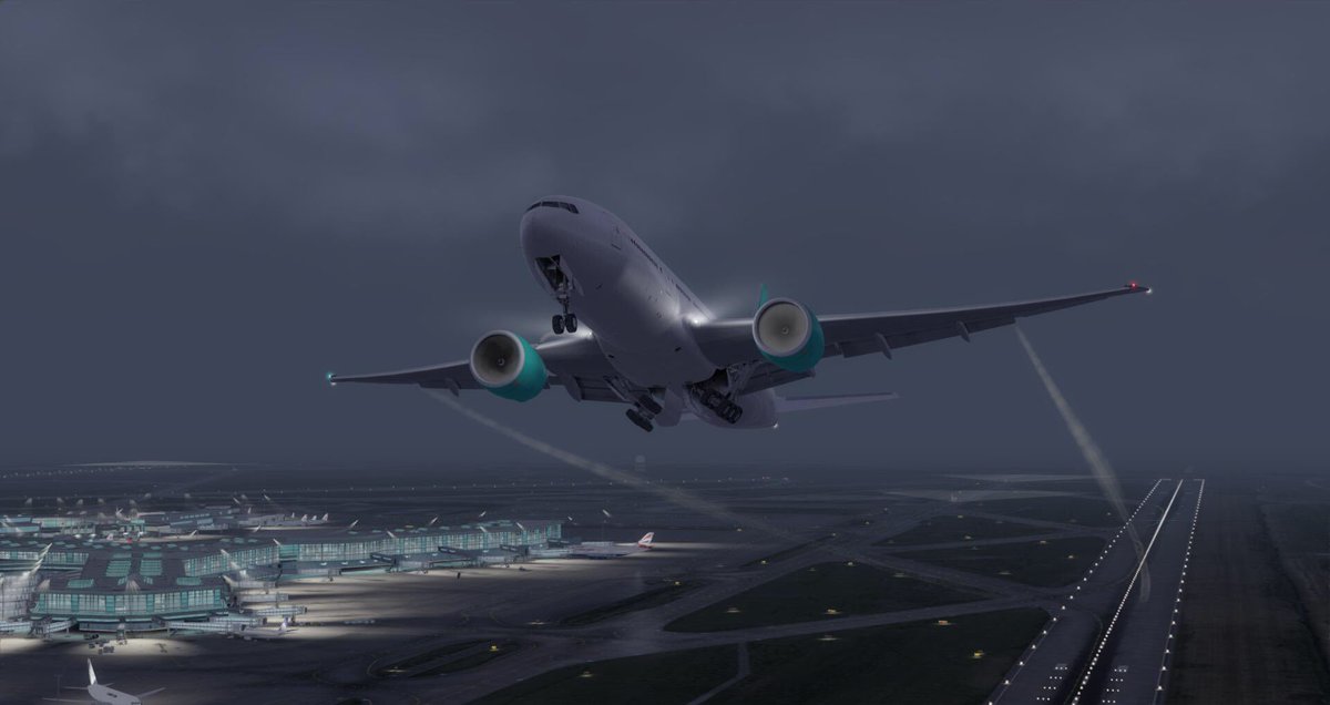 FS_DdD's tweet image. Take off from Vancouver with the B77L #pmdg #fsdreamteam #orbx #P3D #flightsim #immersion