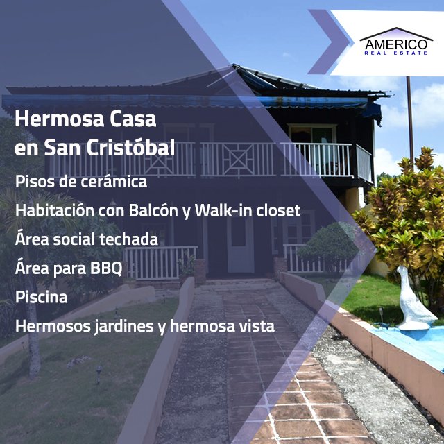 americo_rs's tweet photo. Si buscas una casa cómoda, con un patio amplio y en lugar tranquilo, 
múdate para San Cristóbal.  llámanos al teléfono 809-683-7274. https://t.co/6Fl5tNmkcv