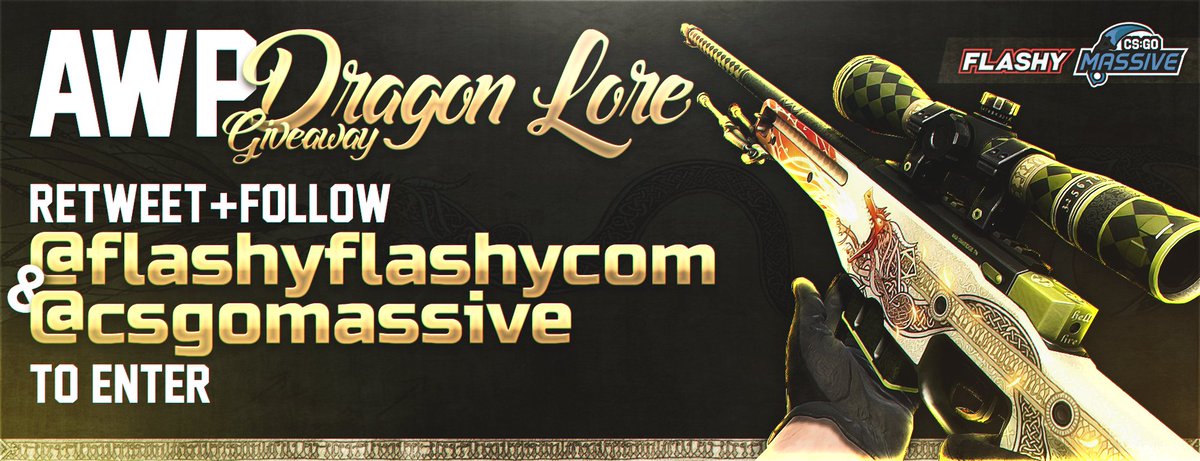 FlashyFlashy (@flashyflashycom) on Twitter photo $1000 FT DRAGON LORE GIVEAWAY!
Ends in 30 Days
To win:
✅ Visit: bit.ly/2jvSco1
✅ Retweet
✅ Follow us & <a href="/csgomassive/">Massive has revamped</a> $1000 FT DRAGON LORE GIVEAWAY!
Ends in 30 Days
To win:
✅ Visit: bit.ly/2jvSco1
✅ Retweet
✅ Follow us & <a href="/csgomassive/">Massive has revamped</a>