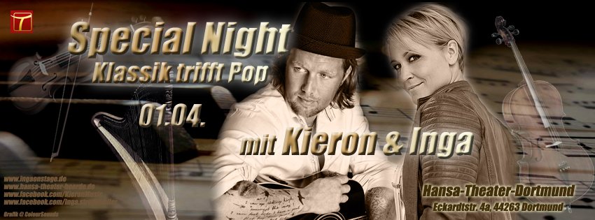 KieronMusic's tweet photo. Special Night - Klassik trifft Pop @hansatheater Dortmund am 1.4. https://t.co/mU9OJsCPCL #live #special @RuhrNews @WR_Dortmund https://t.co/hwgUz0E4nF