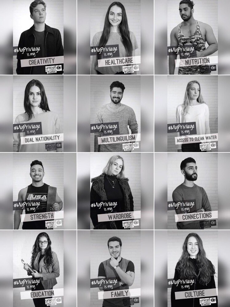 ExeVPOpps's tweet image. We've loved @ExeterUnicef's recent #MyPrivilege campaign. Best of luck to all involved in the collab with @exeterfashion this evening!