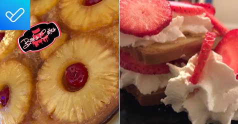 Which is your favorite?! 🤔🎂 - Pineapple upside down cake  or Strawberry shortcake - itunes.apple.com/us/app/arbit/i…