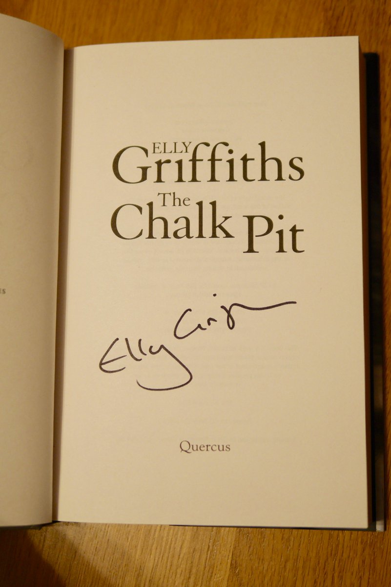 amycockram's tweet photo. @CriFiLover Charity auction at https://t.co/xF3rRphMZf for a signed 1st ed. of The Chalk Pit by @ellygriffiths. Please could you retweet? https://t.co/Mblme9hbxj