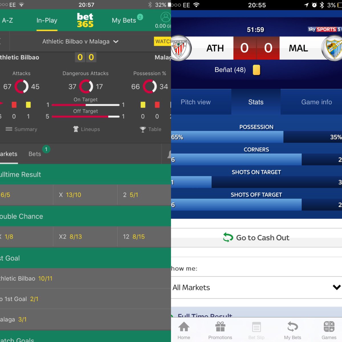dawnofthefish31's tweet photo. @bet365 @SkyBet same game but your reporting different shots on goal ? Who's lying ? #dodgy #cheats #whyyoulyingfor https://t.co/S1LzI9vHOL