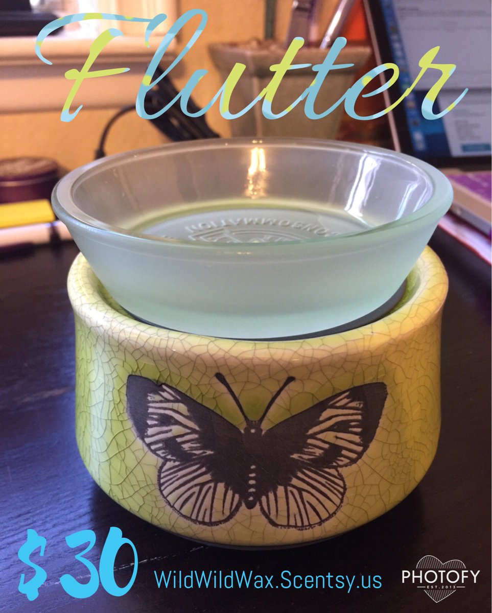 wildwildwax's tweet photo. #Flutter #Scentsy #ScentsyWarmer #springtime #spring #butterfly #ElementWarmer https://t.co/KfD2dDTEH1