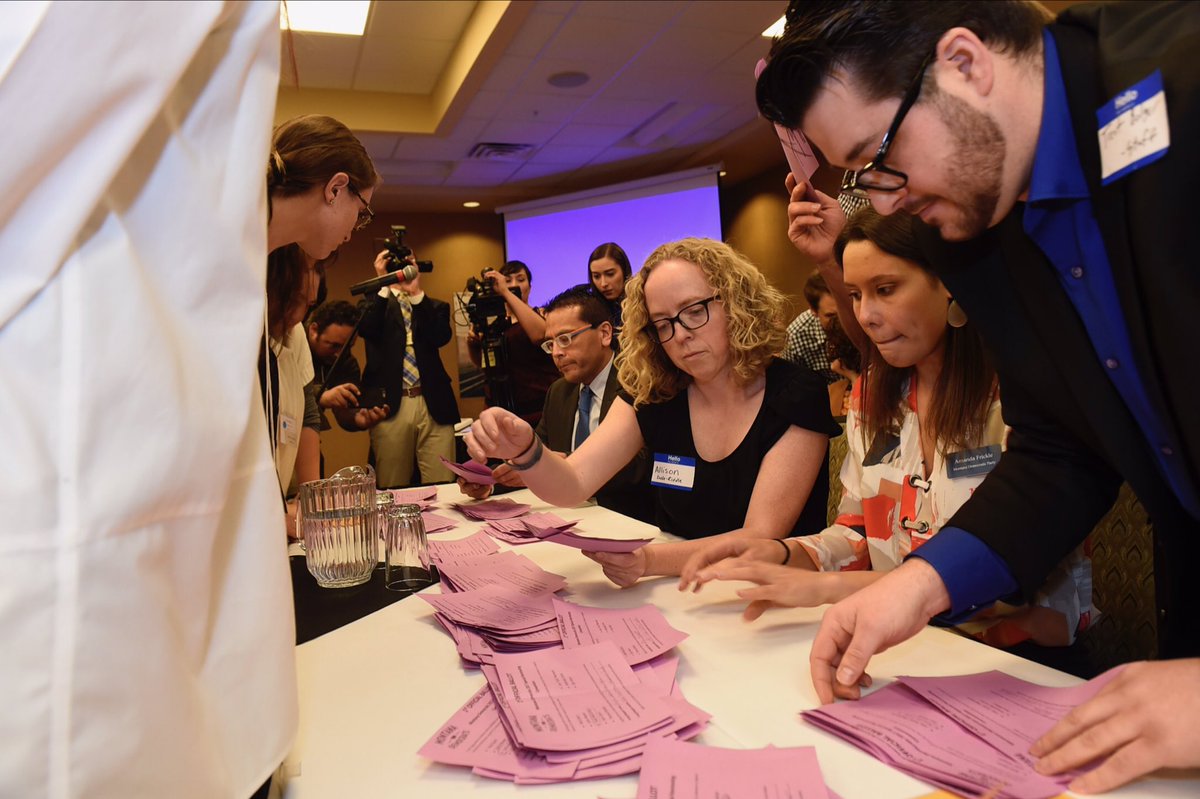 Ballots being counted for the first round of voting. | #mtpol #mtnews #mtelec