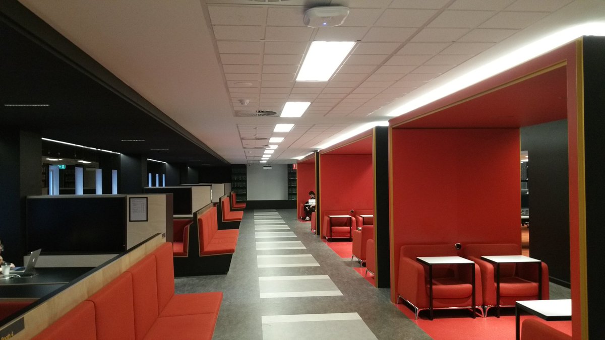 AusSciNicole's tweet photo. @unimelb Ballieu Library in the Parkville campus has awesome new study areas! #student #libraries https://t.co/OpXMM4gRyR