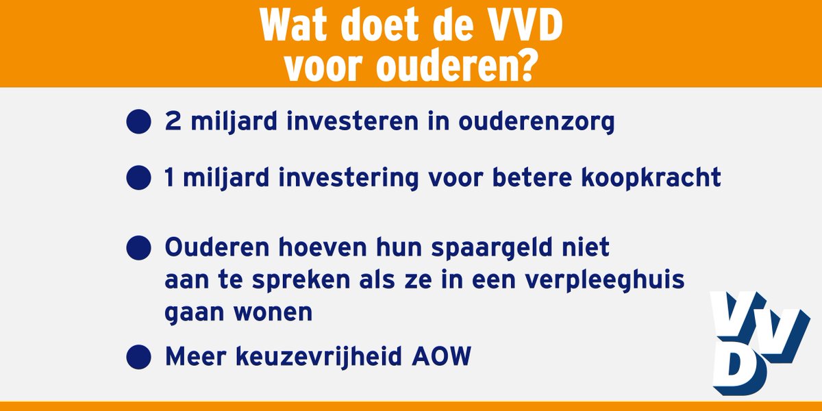 Rekening houden met de ouderen van nu én de ouderen van de toekomst. #RTLdebat #Carredebat