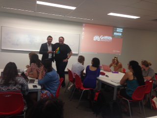 Griffith_SGIR's tweet photo. Dr @AndrewLamingMP joined Dr @LizvanAcker's Australian Politics + Government #2002GIR class today as guest speaker. Thanks Dr Laming! https://t.co/lfJ8aILEjp