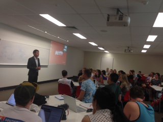 Griffith_SGIR's tweet photo. Dr @AndrewLamingMP joined Dr @LizvanAcker's Australian Politics + Government #2002GIR class today as guest speaker. Thanks Dr Laming! https://t.co/lfJ8aILEjp