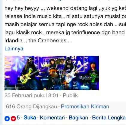 Heyy Join on FP kita Swaraindie ..rugi kl Engga :-D
Karena disini Lo bsa dptin Info Indie Program Musik Indie di Mana Ajah ...  cheerrs dah