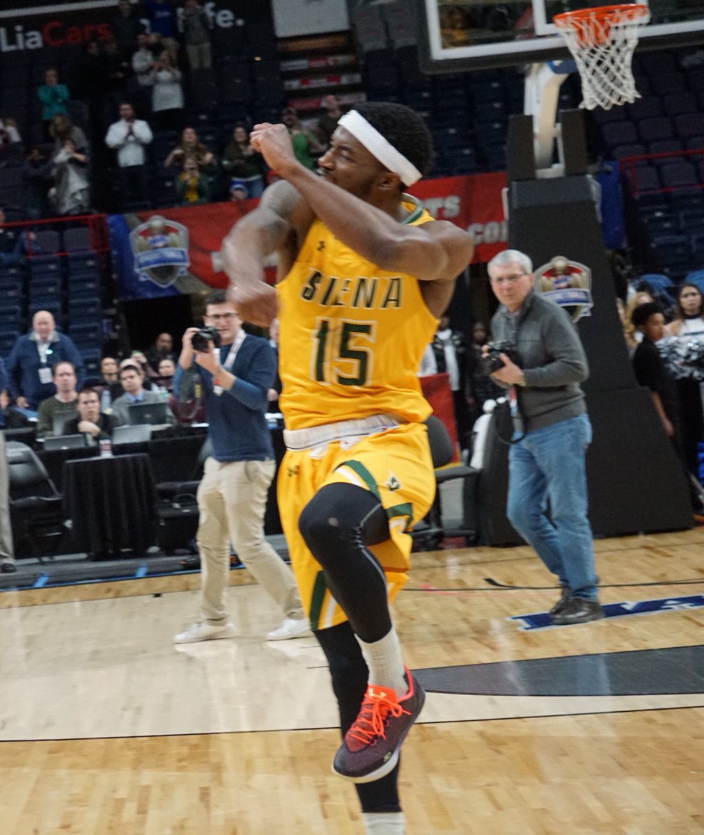 Lots of emotion from Siena after upsetting Monmouth in the MAAC semifinals. They'll take on Iona in the Championship game tomorrow -- 9 p.m.