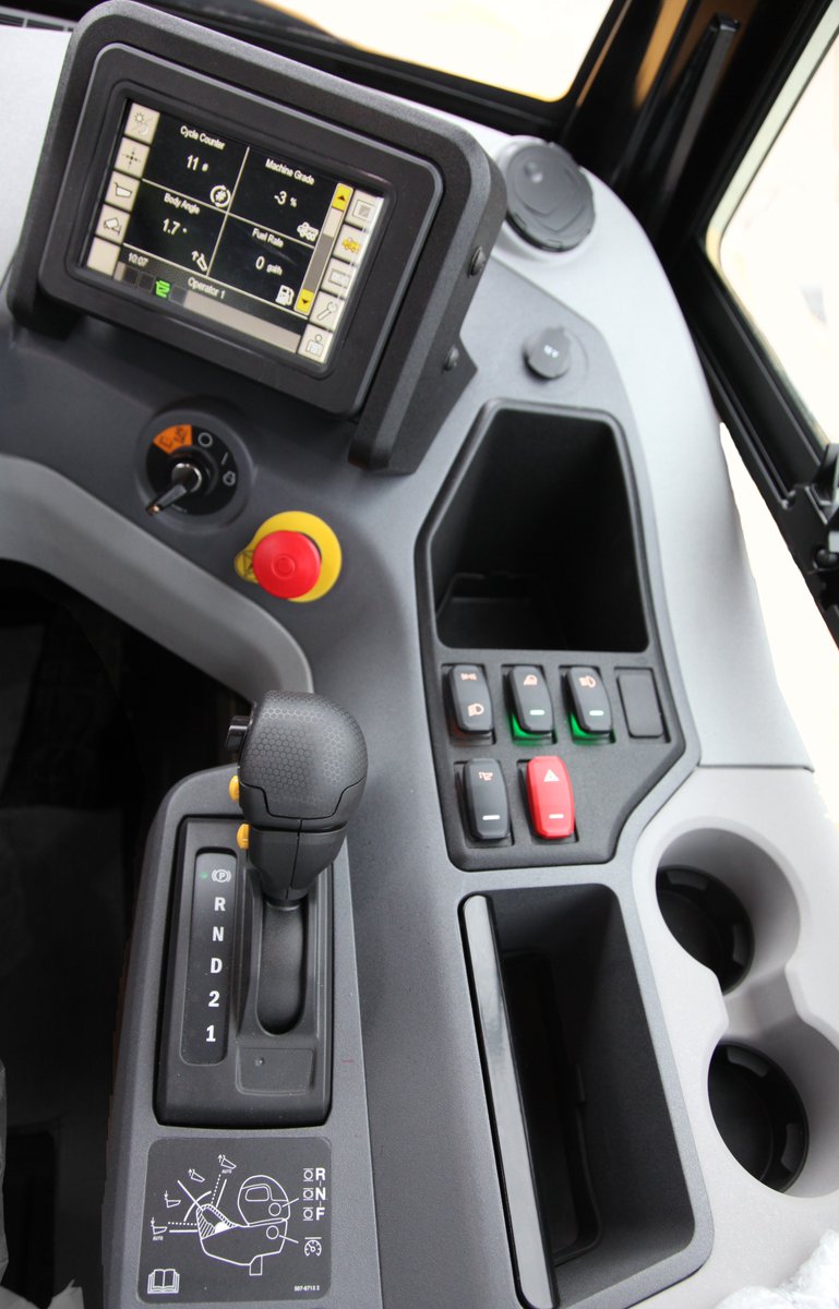 OEMOffHighway's tweet photo. Impressive cab design on the new #Cat745 #ArticulatedTruck at #CONEXPOCONAGG #CatProductLaunch. #OEMatCONEXPO https://t.co/V4VL1B8OI7 https://t.co/gGbRrXCFNS