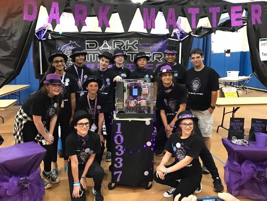 DarkMatter10337's tweet photo. First Inspire and Winning Alliance Captain at #LAFTC #omgrobots #velocityvortex #purpleswag #nosleeptillhouston. See you in Athens! https://t.co/npQrs9rnoJ