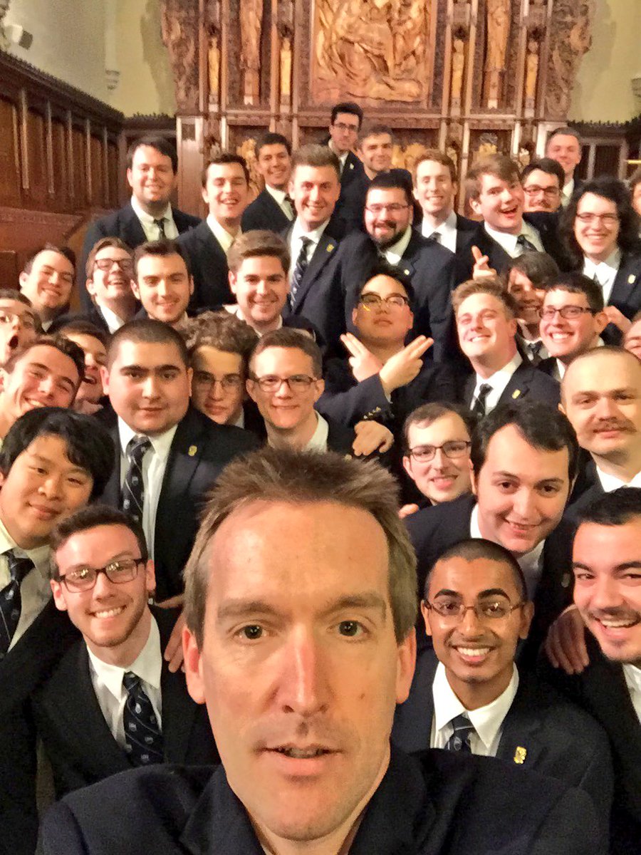 PSUGleeClub's tweet photo. Dr. Kiver and the guys following today's morning service at The Church of the Covenant https://t.co/V7uo16W51F
