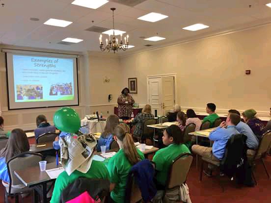 TAMUMANRRS's tweet photo. MEMBER HIGHLIGHT: Antoinette co-presented at the National 4-H Healthy Living Summitt in Washington DC on the Junior Master Gardener program! https://t.co/nksMfetkOc