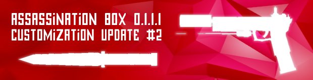 ASSASSINATION BOX: UPDATE 0.1.2.1 LIVE! WHATS NEW? WEAPON CUSTOMIZATION TIER 2 AVILAIBLE! NEW PISTOL<a href="/tag/gamedev"class="tags"><span>#gamedev</span></a><a href="/tag/indiedev"class="tags"><span>#indiedev</span></a>