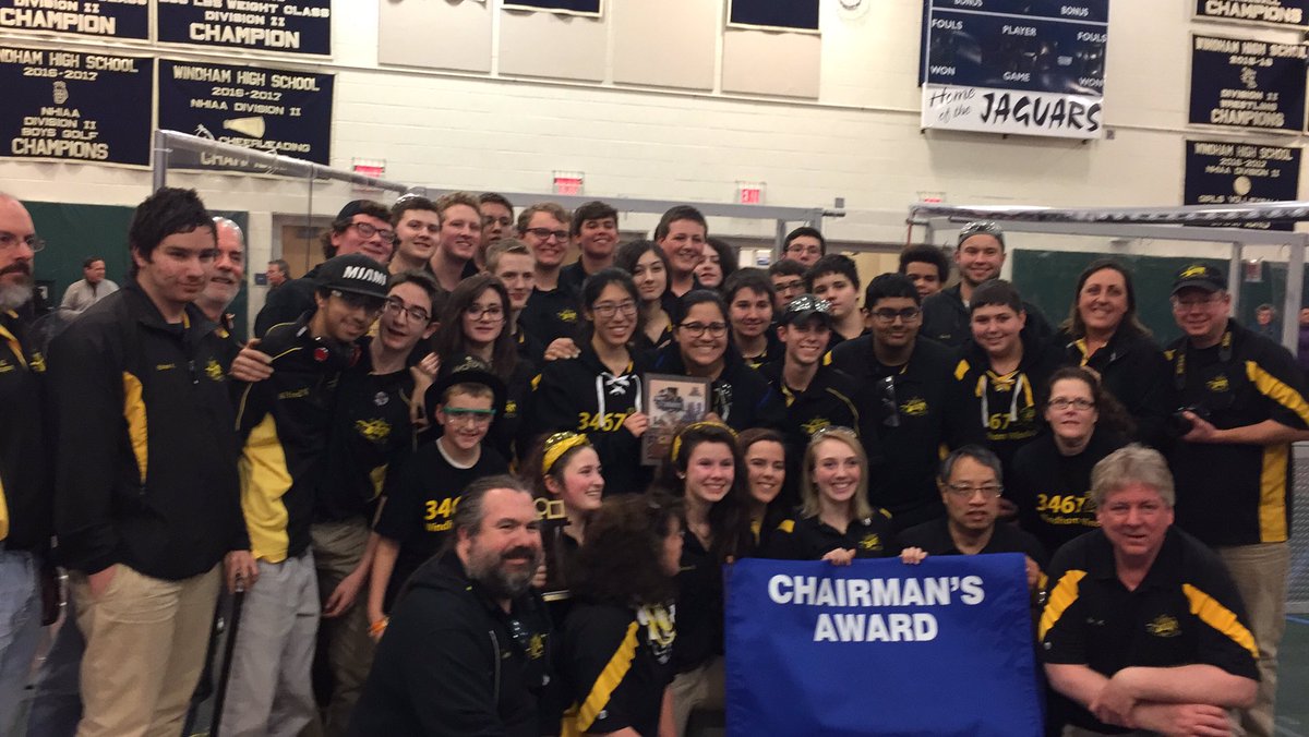 WHSJaguars's tweet photo. @FIRST_Team3467 wins Chairman's Award! Top single team honor of the weekend. #JagPride #banner7 https://t.co/B5YUrsRroN